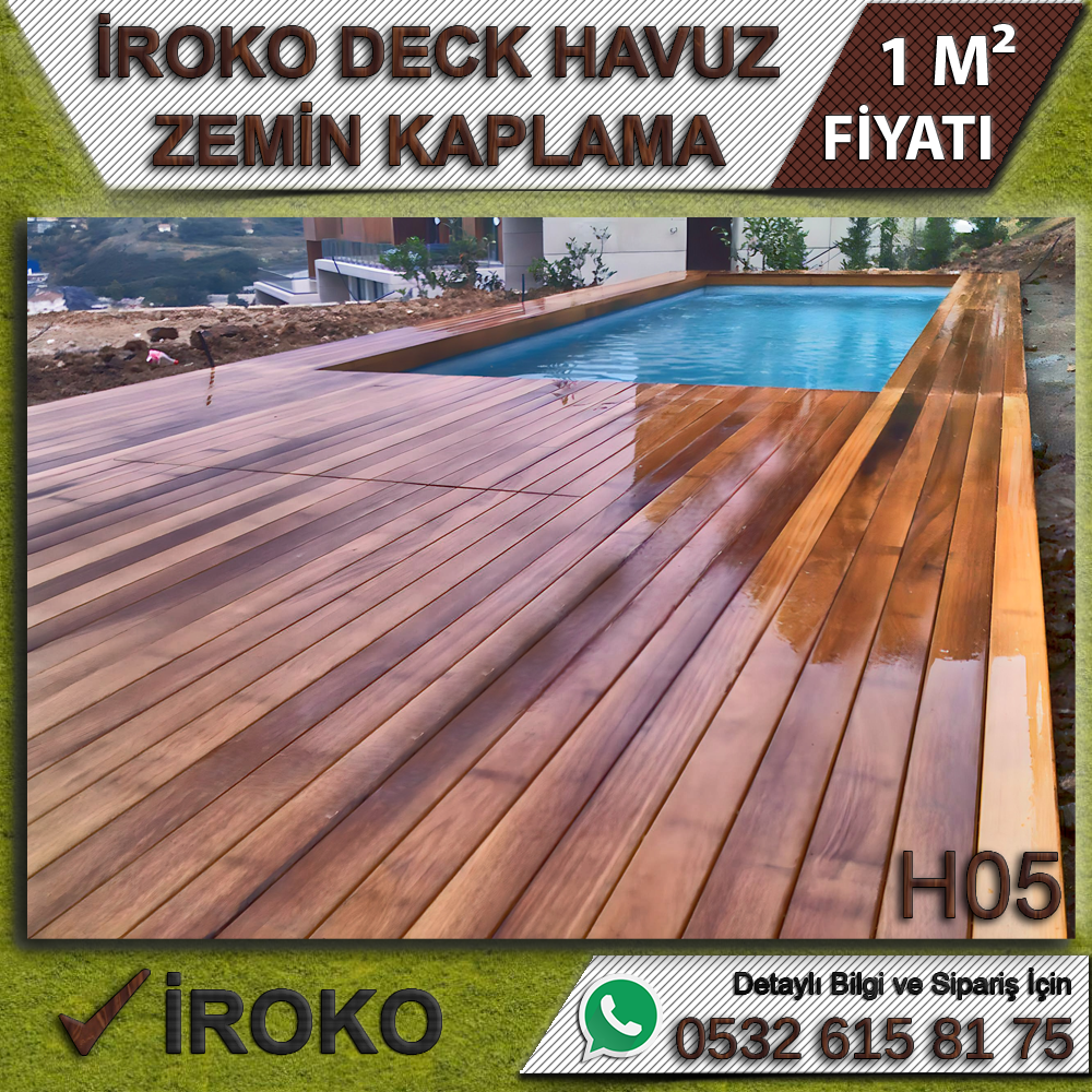 İroko Deck Havuz Zemin Kaplama